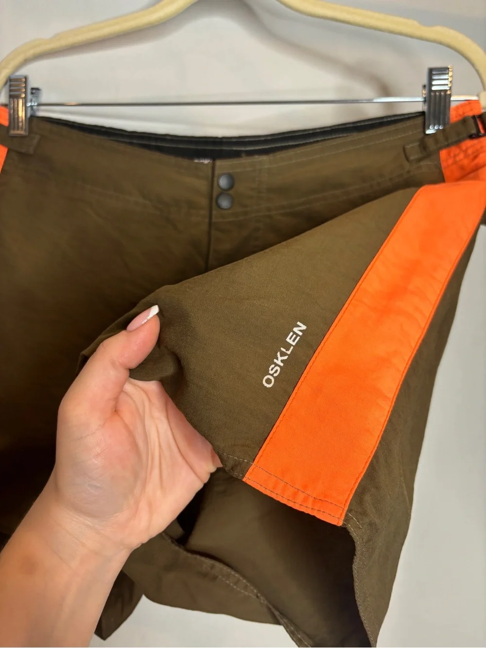 Osklen Surf Board Shorts Size 28 Green Orange